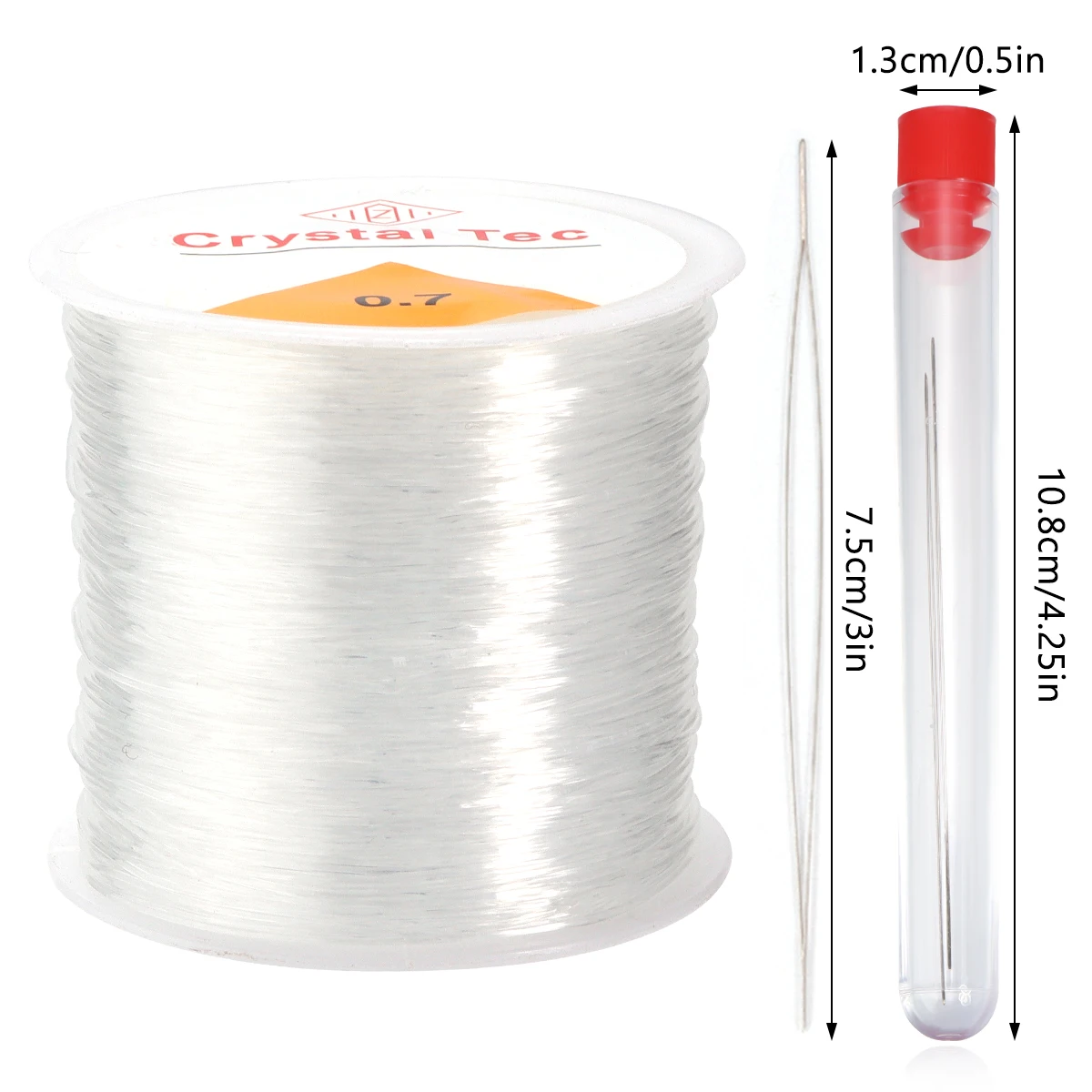 0,5-1,5 mm elastische Kristallfaden-Schnüre mit Perlennadeln-Sets für DIY-Armbänder, Perlenschmuck-Werkzeuge und Zubehör – Detail 10