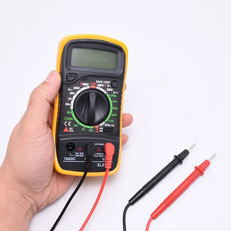 20pcs Xl830l Handheld Digital Multimeter Intelligent Digital Display Universal Meter Measuring Capacitance Automatic Shutdown