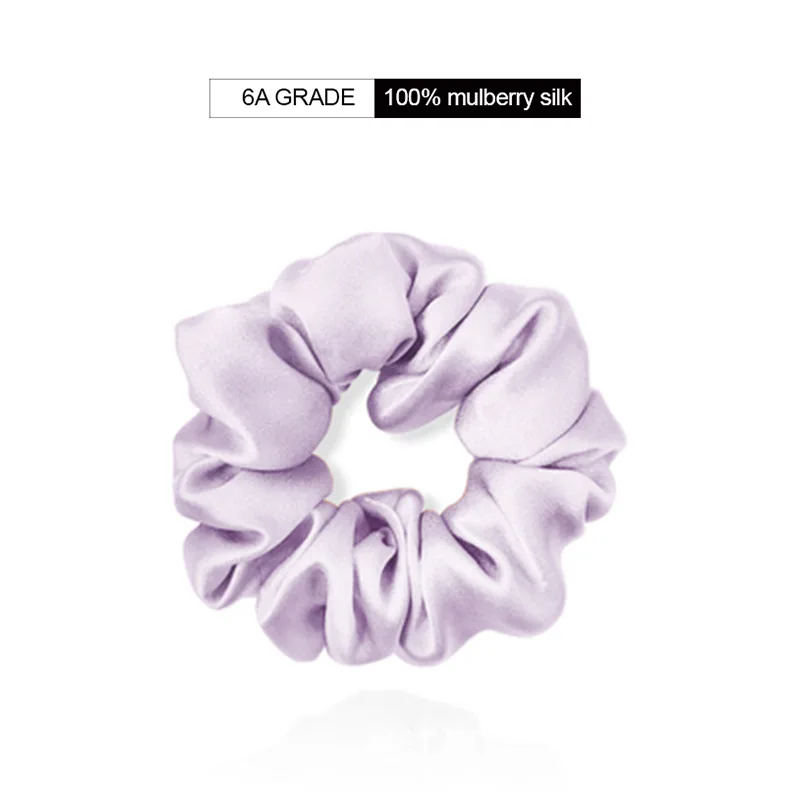 Luxurious 22 Momme Mulberry Silk Hair Scrunchie - Elegant 3.5cm Elastic Hair Tie