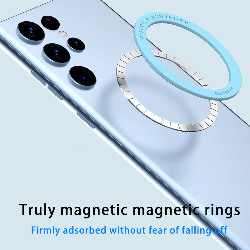 Universal Magnetic Plate Ring for Magsafe Wireless Charger Iron Sheet Sticker Magnet Car Phone Holder for Apple IPhone 14 13 12