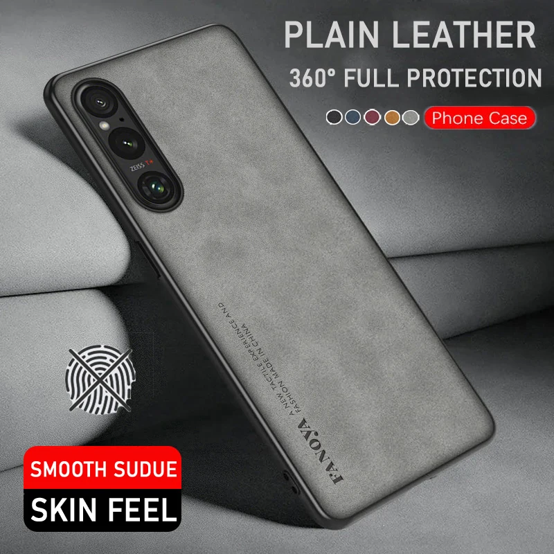 Custodia Protettiva In Pelle Per Telefono Per Sony Xperia 1 V Custodia Antiurto Custodia Protettiva Per La Pelle Sony Xperia 5 V/Xperia 10 V/Xperia 5 