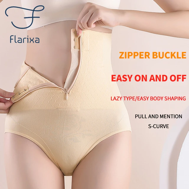 Flarixa Seamless High Waist Thongs Tummy Control Panties Women Belly  Shaping Underwear High-Rise Slimming Body Shaper - AliExpress