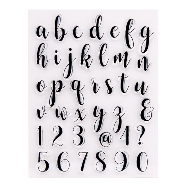 DIY Alphabet Numbers Cookie Cutter Pattern Embosser Stamp Letters