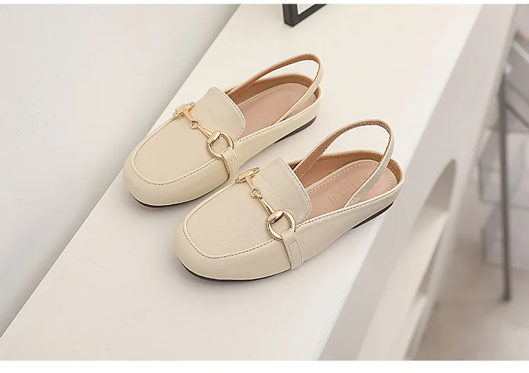 Description Picture 5 of itemSummer Kids Girl Casual Shoes Flat Slip-on Fashion Children Shoes For Girl Sneakers Metal Decoration Toddler Girl Sandals