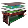 7FT New Fashion 4 In 1 Rotating Multi Game Table Set  with Billiard Table/ Air Hockey/Tennis/Dinning Table 5
