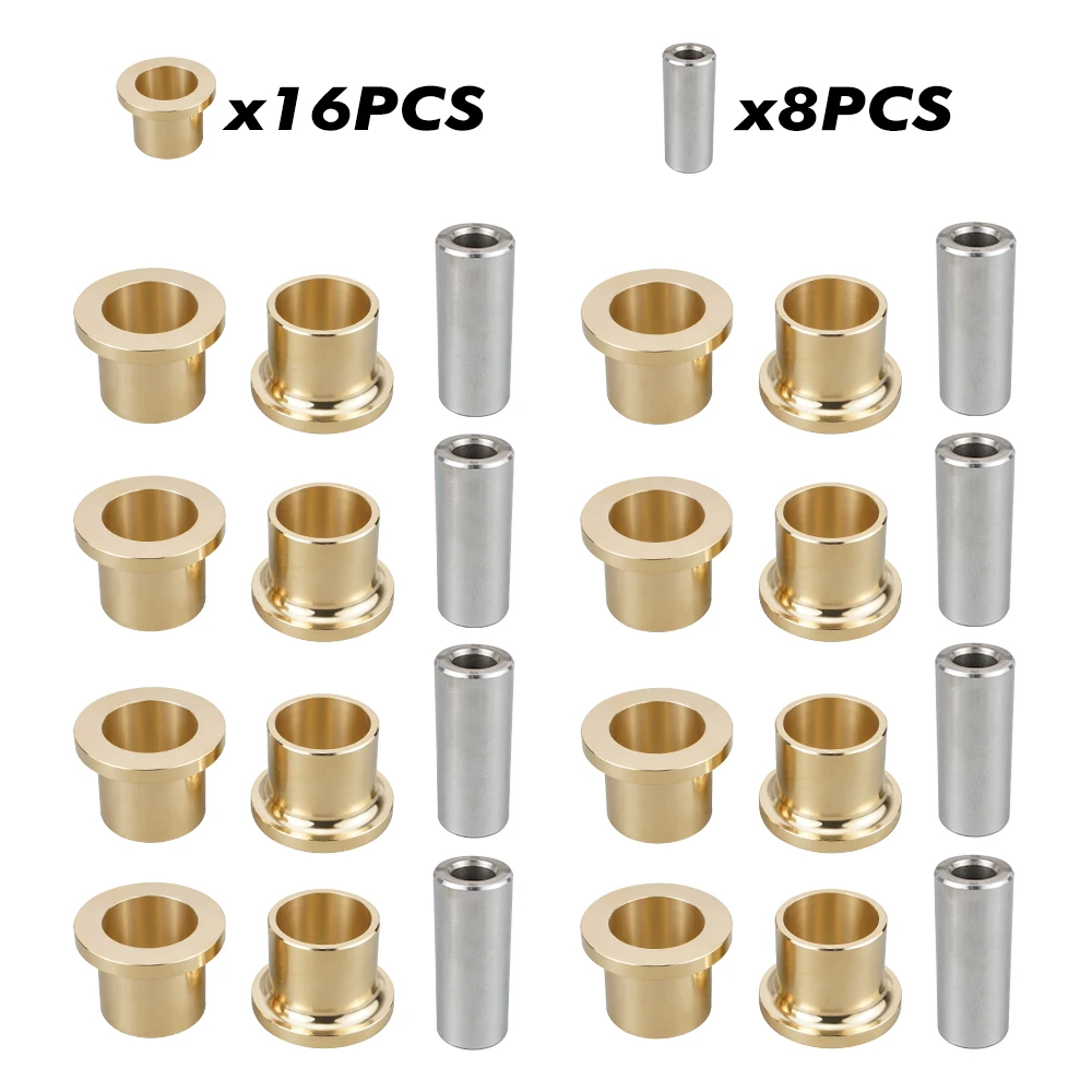 

NiceCNC for Can Am Maverick X3 RR Turbo Trail 800 1000 Sport 1000 2017-2022 A-Arm Brass Bushing and Sleeve Kit UTV Accessories