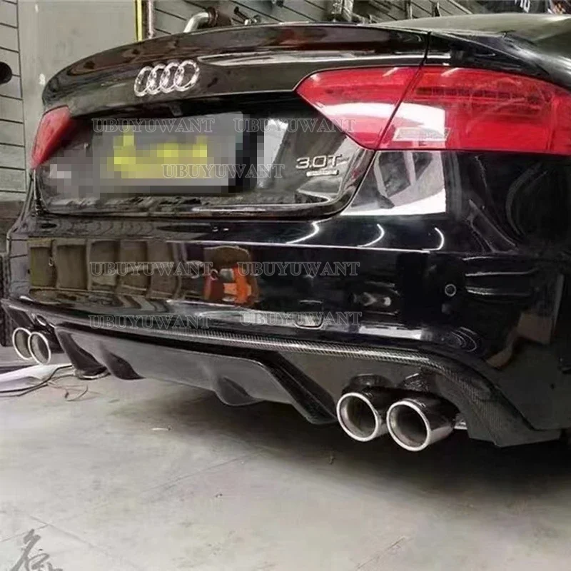 

Диффузор для заднего бампера, спойлер для Audi A5 S-line (только для 4 дверей) 2009 2010 2011 2012-2016, углеродное волокно, не для стандарта A5