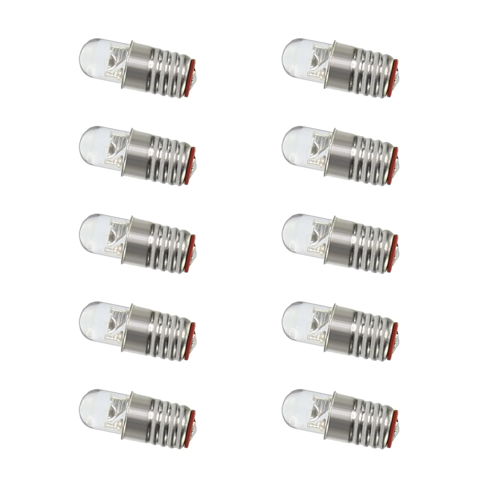 3V/6V/12V DC E5 E5.5 Screw LED Bulb Minuature Light For Stranne Lamp Warm  White