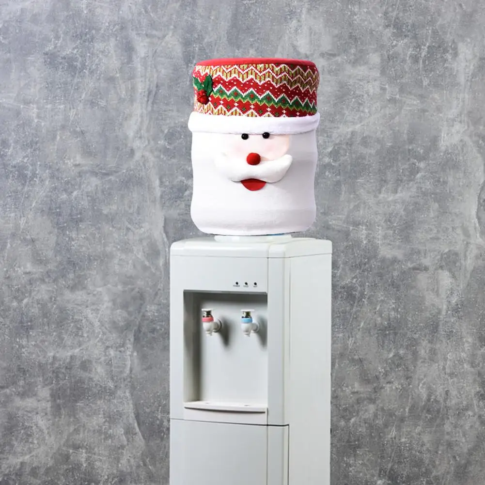 Water Dispenser Bucket Cover Reusable Christmas 5 Gallon Water Jug Cover High Stretchy Bottle Dust Christmas Decor