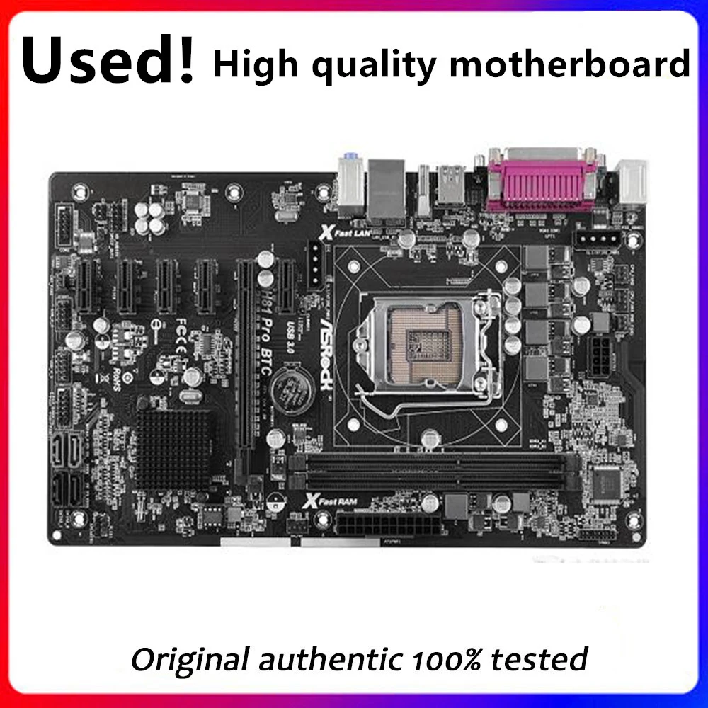 H81 Btc Pro Per Scheda Madre Desktop Asrock H81 Pro Btc H81 Lga 1150 Sata3 Usb3.0 Scheda Madre Usata Originale