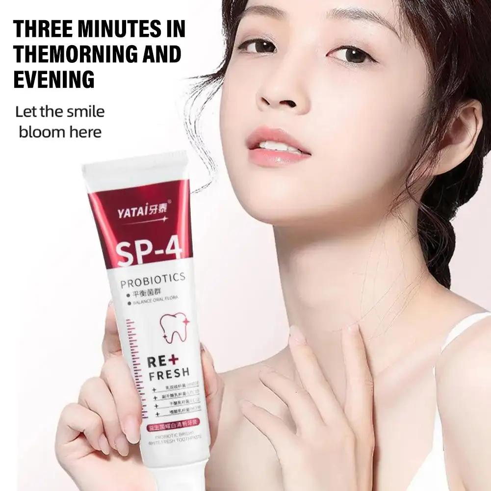 

Probiotic Whitening Shark Toothpaste Teeth Whitening Toothpaste Plaque 120g Care Breath Prevents Oral Toothpaste Fresh S2Z9