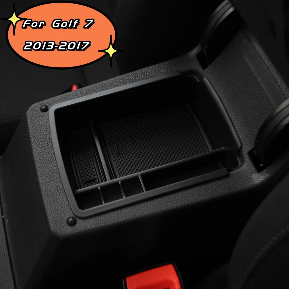 보관함 팔걸이 장갑 트레이 빈 컨테이너 홀더 VW 골프 7 MK7 2013 - 2016 2017 내부 팔걸이 중앙 콘솔 정리