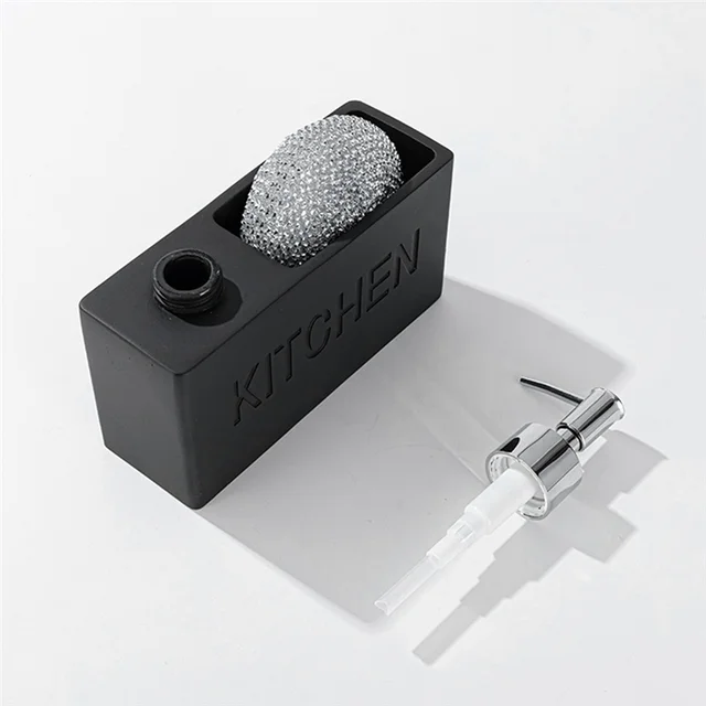 A33R-ห้องครัวจานเครื่องจ่ายสบู่กล่องเก็บชุดเคาน์เตอร์Liquidมือขวดรีฟิลขวดทําความสะอาดผู้ถือฟองน้ํา,ทนทาน 6 A33R-ห้องครัวจานเครื่องจ่ายสบู่กล่องเก็บชุดเคาน์เตอร์Liquidมือขวดรีฟิลขวดทําความสะอาดผู้ถือฟองน้ํา,ทนทาน 6