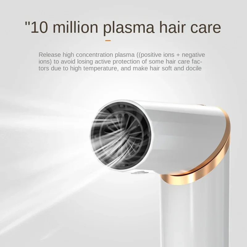 Folding hair dryer, negative ion curling iron, all-in-one hot air comb set, multi-functional hair dryer comb. hair brush 4