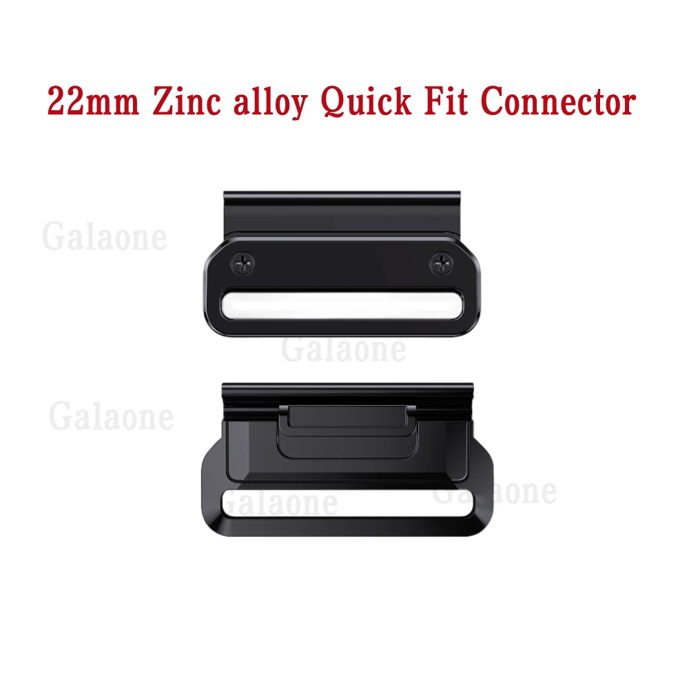 

Garmin 22 26mm Zinc Alloy Quick Release Connector For Fenix5 Plus 6 Pro 7 Easy Fit Buckle Strap Instinct2 5X 6X 7X Adapter