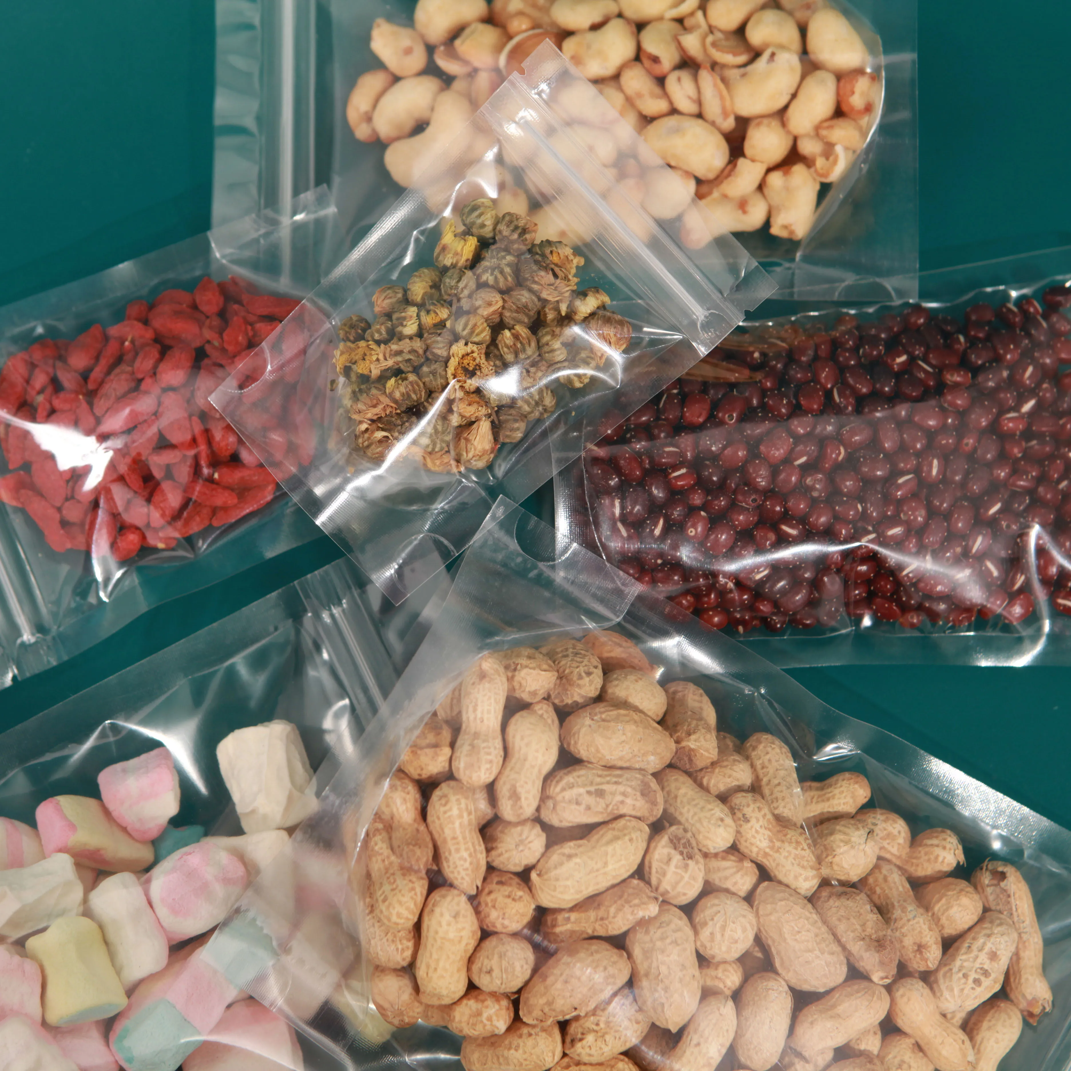50/100 Stück transparente Reißverschlussbeutel, wiederverwendbare Aufbewahrungsbeutel für Süßigkeiten, Pasta, Gewürze, Geburtstage, Partys, Weihnachtsgeschenke, Verpackungen – Detail 8