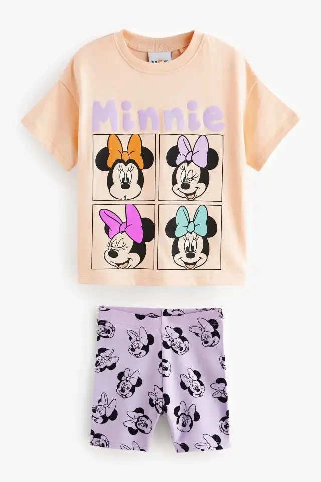 Disney Mickey Boys Tracksuit Short Sleeved Suit Cartoon Fashion Casual Kids Clothing T-shirt + Shorts Outfits children tracksuit boys shorts set