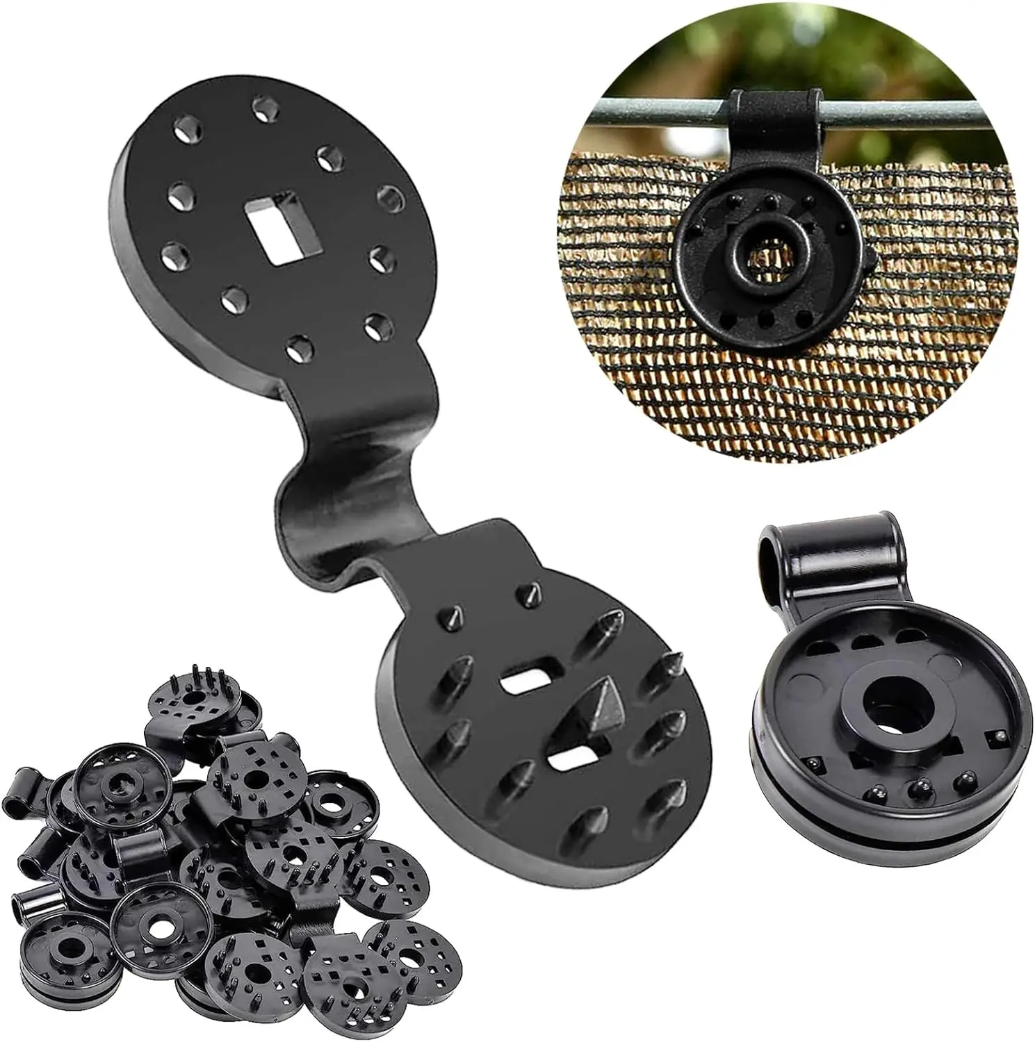 

Shade Cloth Heavy Duty Lock Grip, Shade Cloth Plastic Clips Windproof Awning Clamp Grip, Greenhouse Shade Cloth Fix Clamp Tent