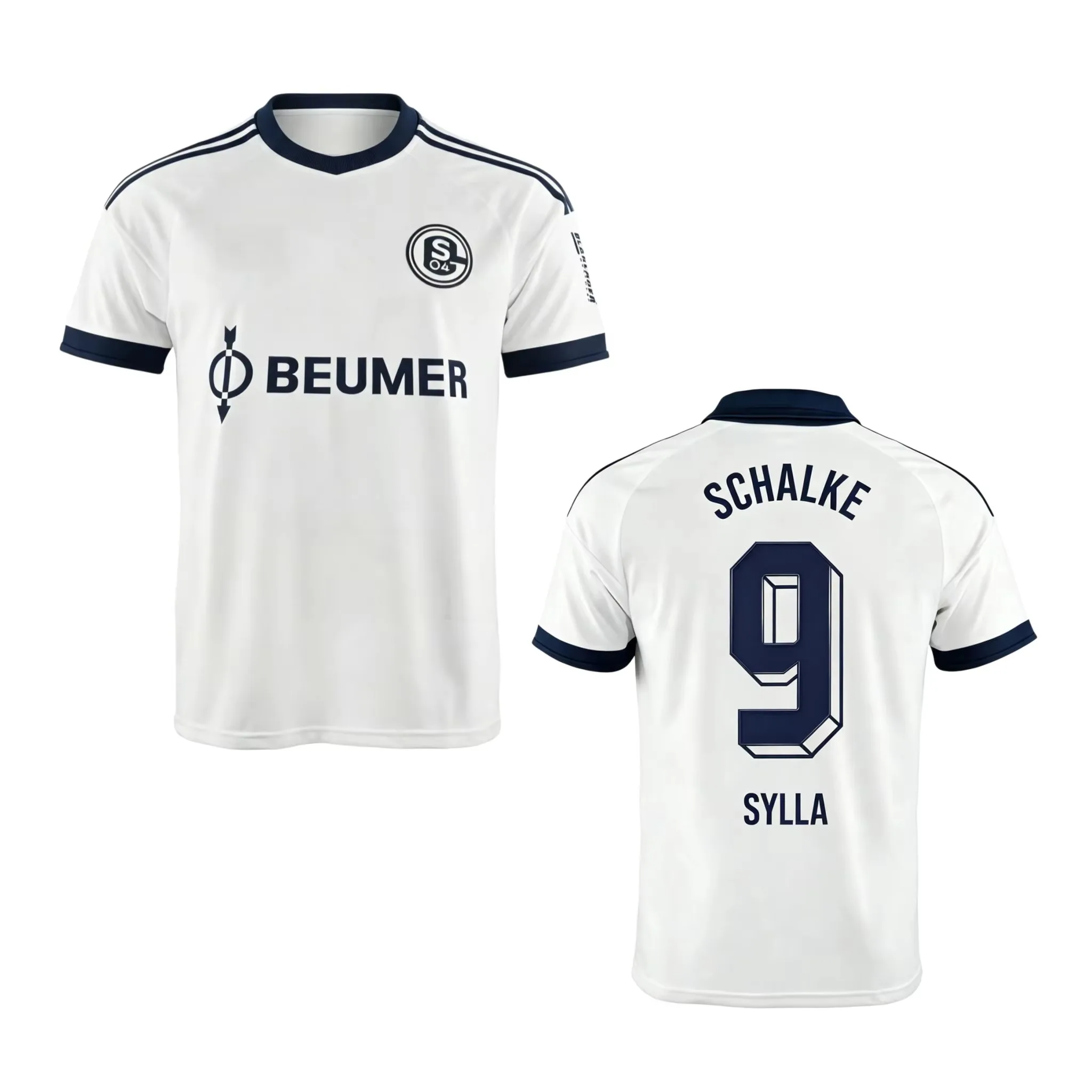 2026/27 Saison Schalke Vintage Fußballtrikot – Bestseller, atmungsaktives, schnell trocknendes Trainings-Sweatshirt, Familien-Set