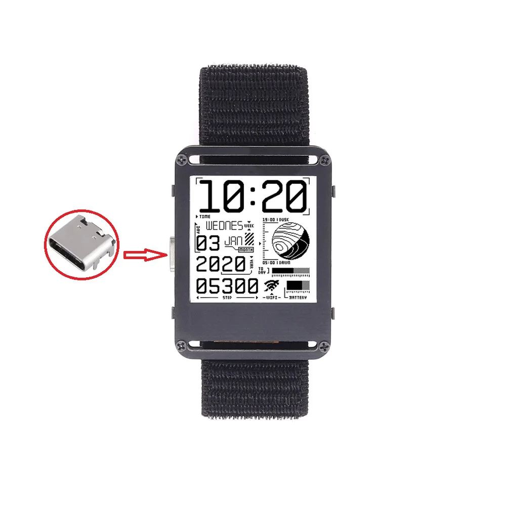 Watch V2.0 - Fully Open Source & Customaizable E-ink Watch Based on ESP32 6
