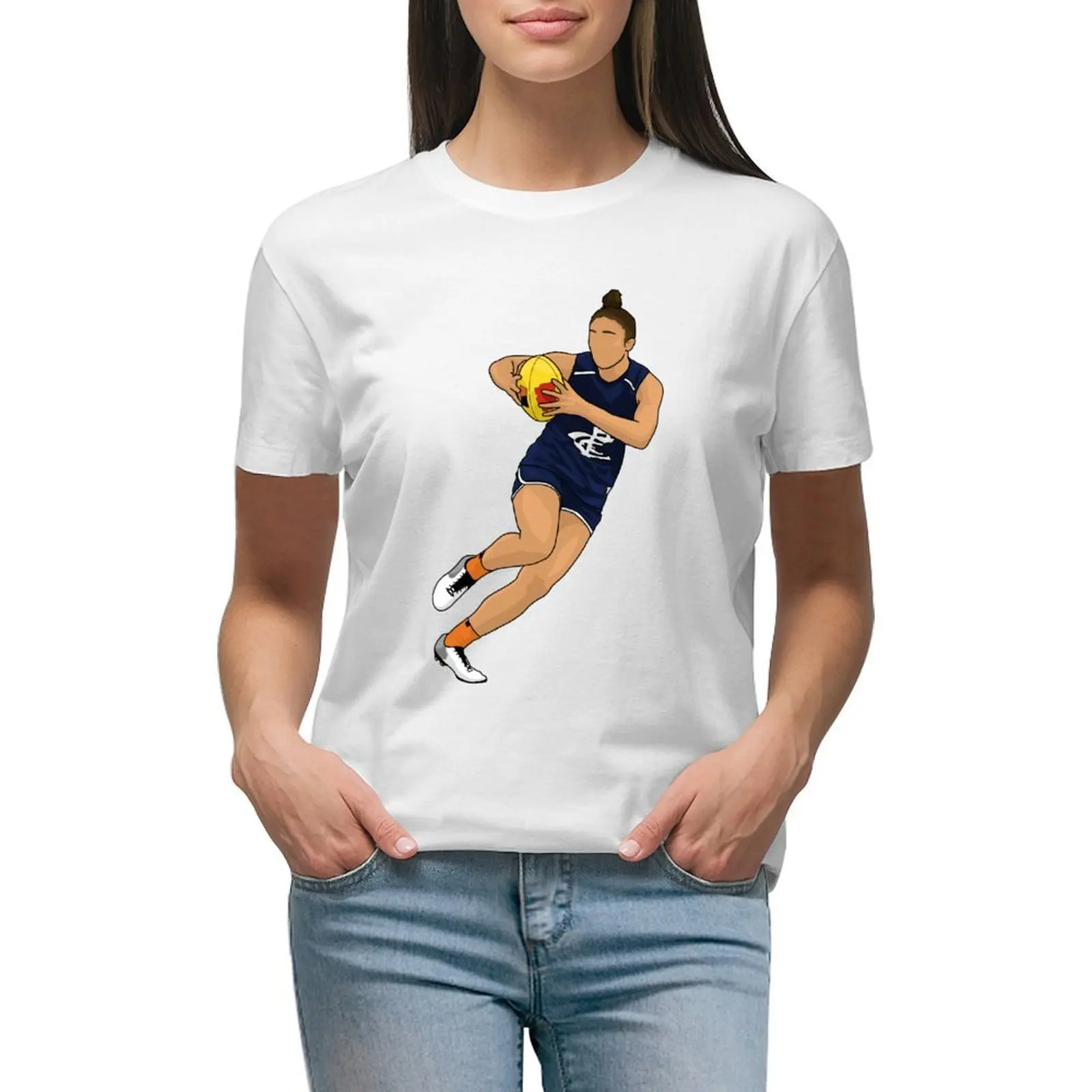 

Darcy Vescio T-shirt summer top oversized tees summer clothes for Women
