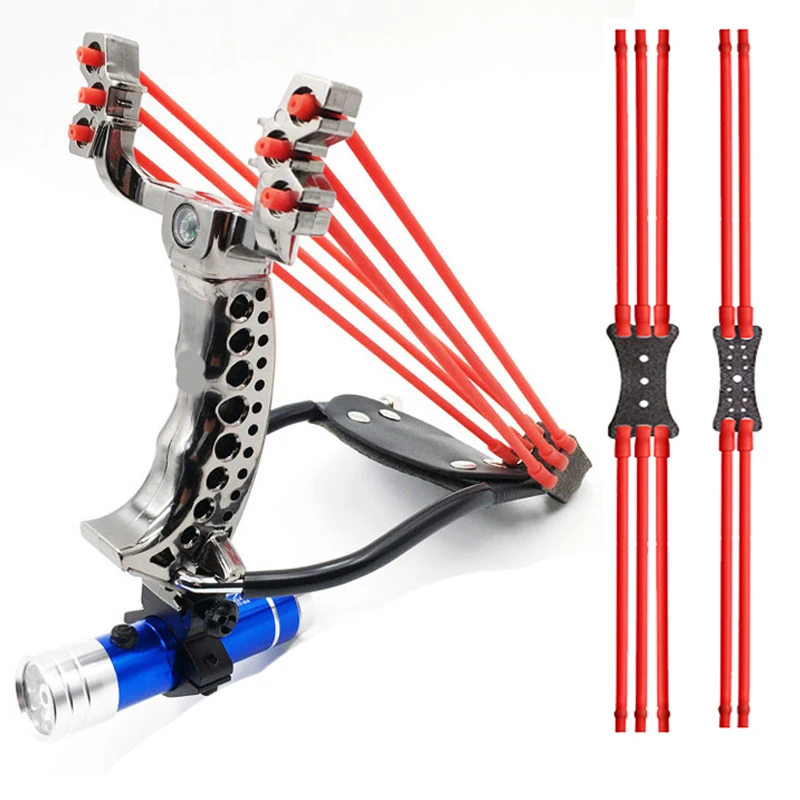 

Big Power Slingshot Outdoor Hunting Can Foldable Slingshot with Wrist Rest with Rubber Band SlingShot Catapult Outdoor Tools
