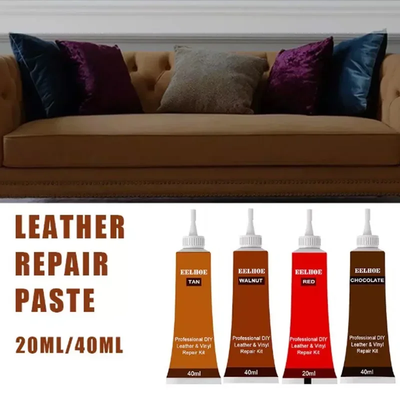 10Color Car Leather Repair Gel Repair Agent Vinyl Repairing Tool Car Leather Complementary Sofas Coats Refurbishing Paste