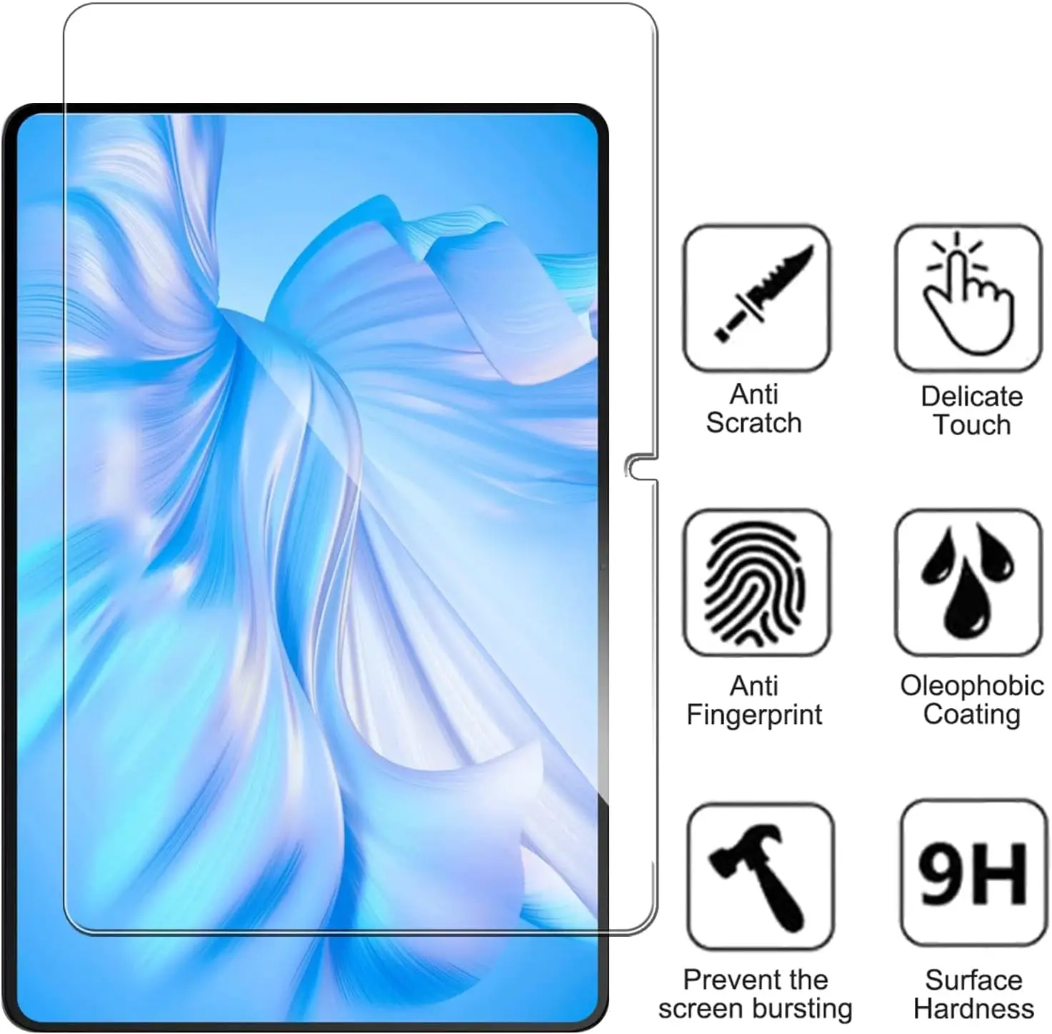 Premium Tempered Glass Screen Protector - Scratch-Resistant, Anti-Fingerprint, HD Ultra Clear