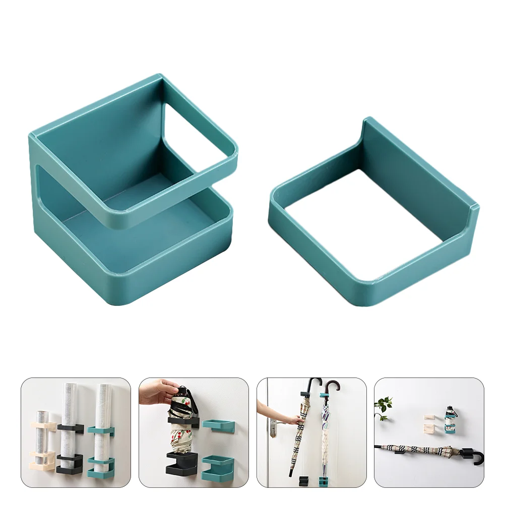 

2 Sets Umbrella Storage Rack Racks Home Shelf Household Wall Hanging Holder Stand Plastic Shelves