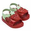 Mini Melissa Summer Sandals for Girls Bow Non-slip Soft Soled Versatile Solid Korean Children Sweet Princess Shoes Beach Sandals 2