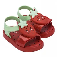 Mini Melissa Summer Sandals for Girls Bow Non-slip Soft Soled Versatile Solid Korean Children Sweet Princess Shoes Beach Sandals 2