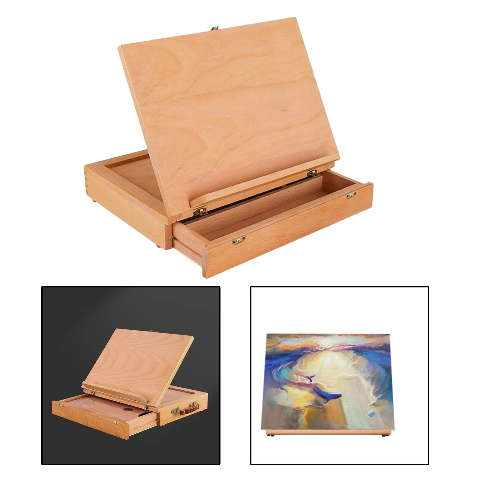 School Art Painting Board Desk Easel Sketch Box Display Holder Easel
