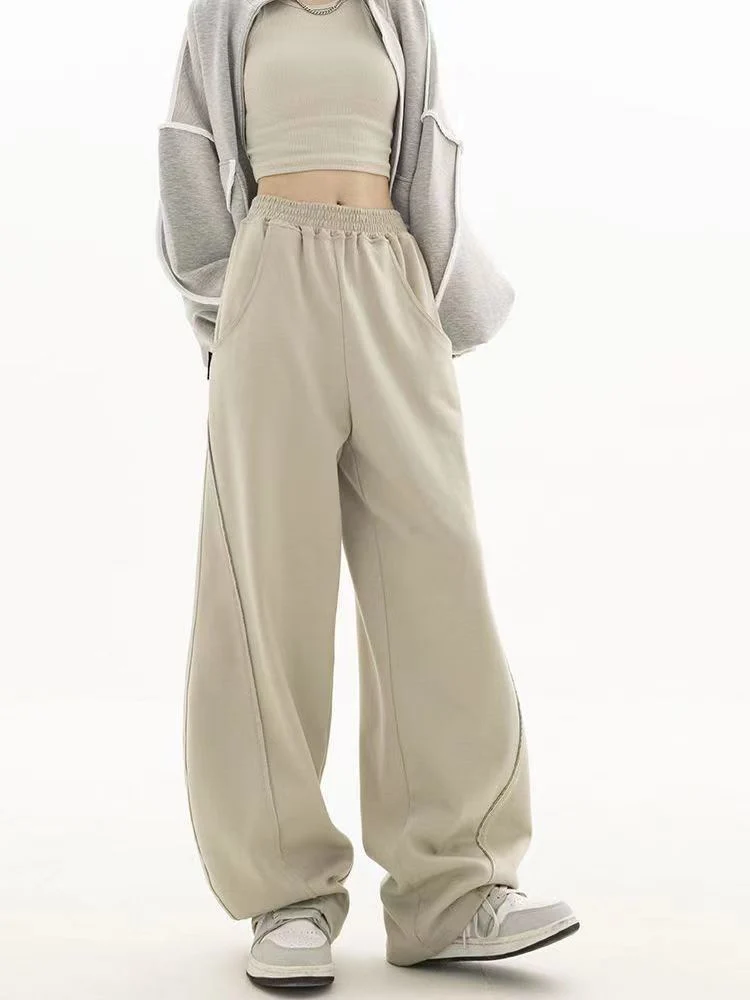 Letter Print Joggers Sweatpants Women Kpop Streetwear Oversized Pants Hip Hop Punk