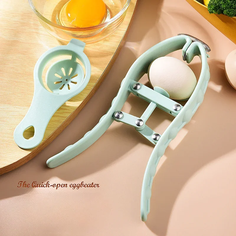 Quick egg beater egg shell opener 304 stainless steel kitchen gadgets