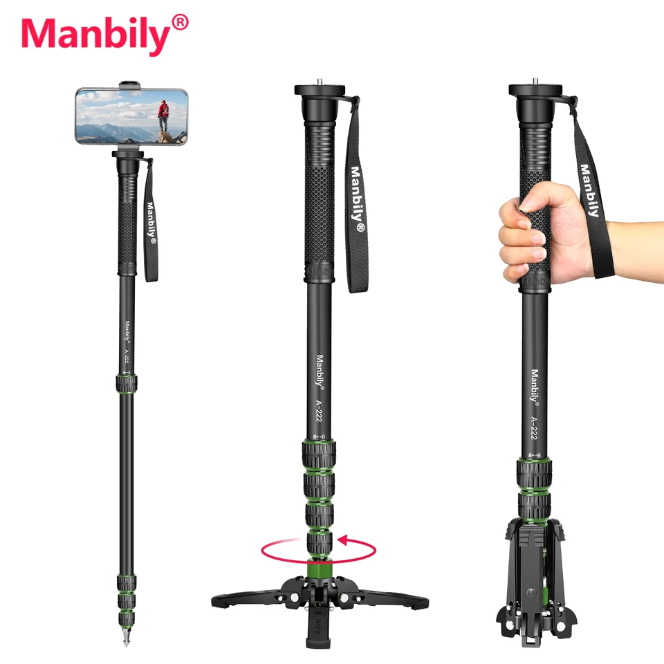 Monopiede Sirui Fotopro 163CM Treppiede Per Fotocamera In Fibra Di Carbonio Con Monopiede Testa A Sfera 360 1 Monopiede In Carbonio