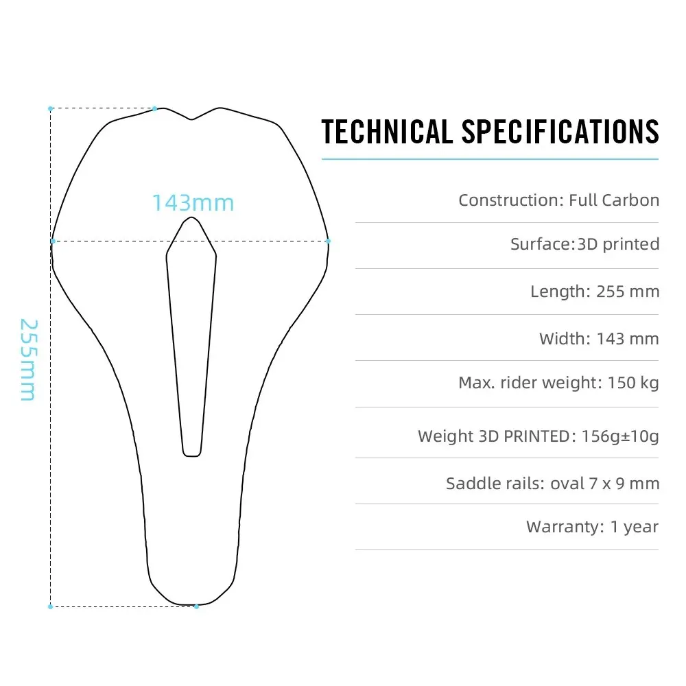 RYET カーボン 3D プリント自転車サドル超軽量ロード MTB シート