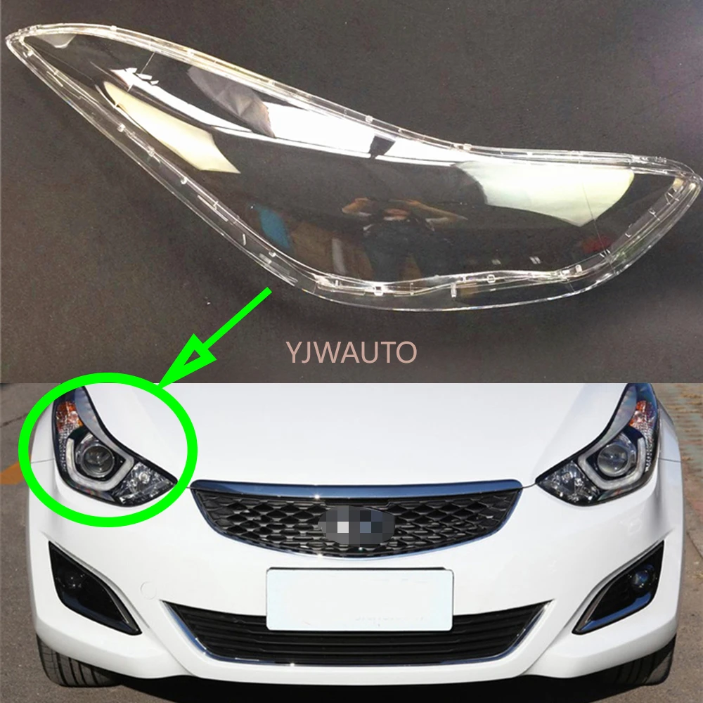 Headlight Lens For Hyundai Elantra 20122016 Headlamp Cover Car Glass
