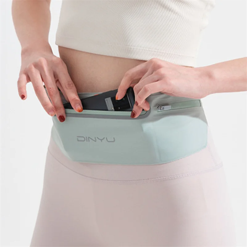 남녀공용 조절 가능한 스포츠 허리 팩 지갑, 러닝 파우치 벨트, 휴대용 전화 거치대 체육관 가방, 보이지 않는 방수 허리띠 