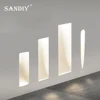 SANDIY Gypsum Wall Light Built-in Stair&Step Lighting Recessed Luminaire Minimalist Wall Lamp Indoor Background Lighting Fixture 1
