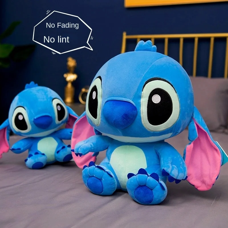 35-65cm Genuine Disney Kawaii Giant Stitch Plush Toy Cute Anime Peripheral Plush Stuffed Doll Children's Birthday Christmas Gift fbbd 65cm huge big baby reborn baby doll june 7month sleeping 3 d skin high quality toys for children dolls for girl