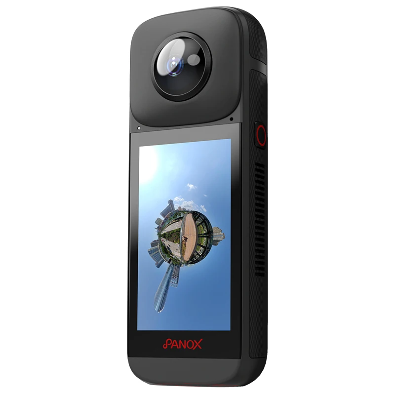 액션 카메라 360 Panox V2 360 카메라, 멋진 비디오 포함, 오토바이 360 도 스포츠 카메라