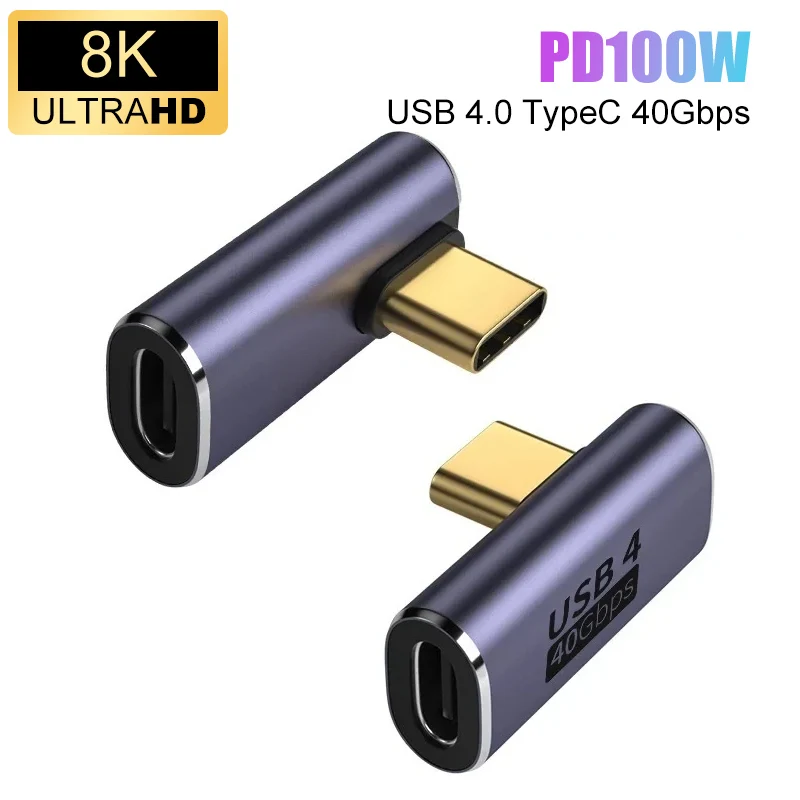 High-Speed 100W USB 4.0 U-Shape Charger Connector with 8K Support
