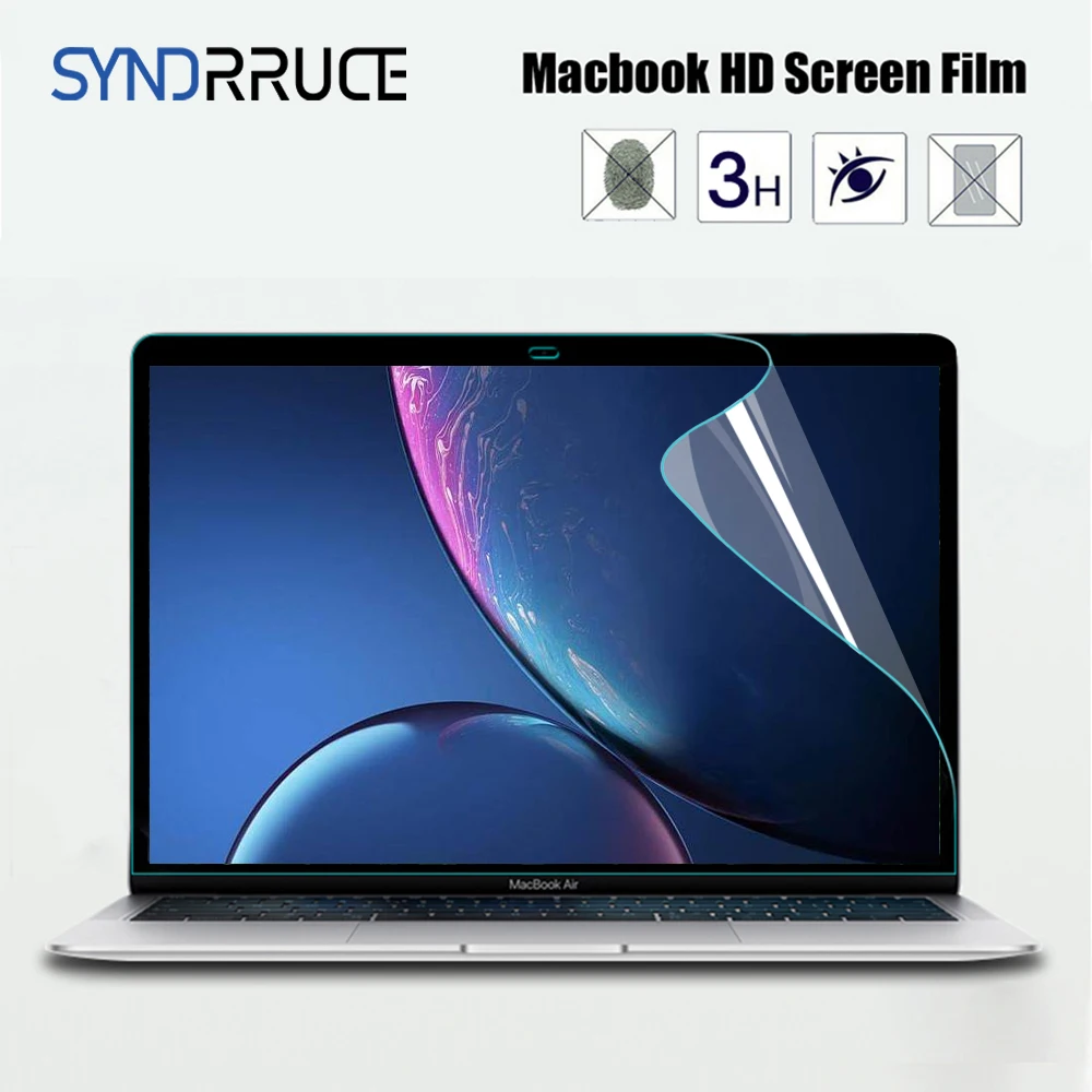 Protetor de Tela para Macbook Todos os Modelos Air 13 m1 m2 Pro 13 14 15 16 Touch Bar Max Cover hd Film Soft Guard Acessórios
