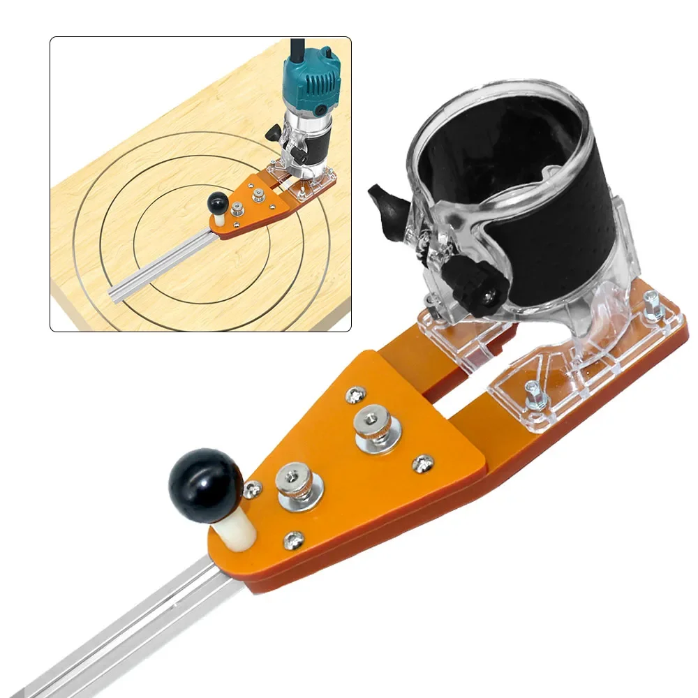 Wood Router Machine Trimming Machine Base Slotting Guide Base Circle Cutting Jig for Makita Electric Hand Trimmer