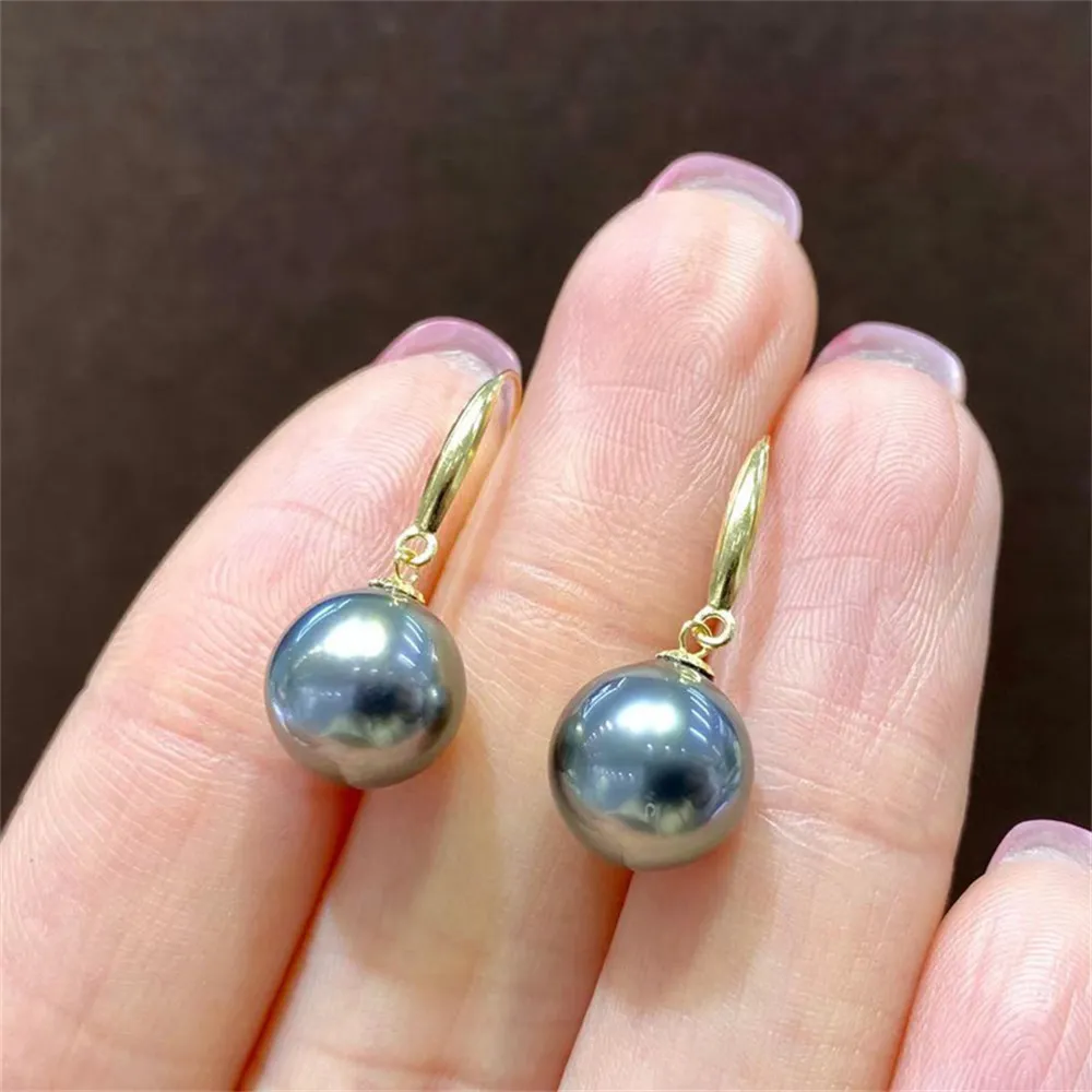 

DIY Pearl Accessories 925 Silver Ear Nail Empty Holder Light Plate Earrings Pearl Eardrop Holder Suitable Inlaying 8-11mm Beads