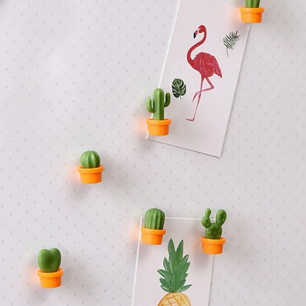 Kitchen Sticky Note Cactus Two-Color Optional Succulent Home Decor Fridge Magnet Refrigerator Decoration Gift Poster Anime