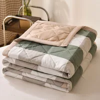 Summer Thin Comforter Soft Air-Conditioned Four Season Comforter Machine Washable Single Double Blanket Ultrasonic Quilted Quilt 6