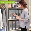 Bed Sheet Set Storage Box with Handle Fabric Visual Window Zipper Divider Blanket Sorting Box Large Capacity Bedding Storage Box 6