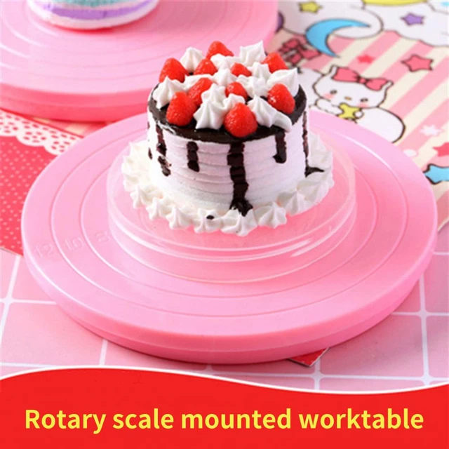 Multiple Size Cake Turntable Revolving Rotating Cake Decorating Stand with  Non-Slip Silicone Bottom - AliExpress