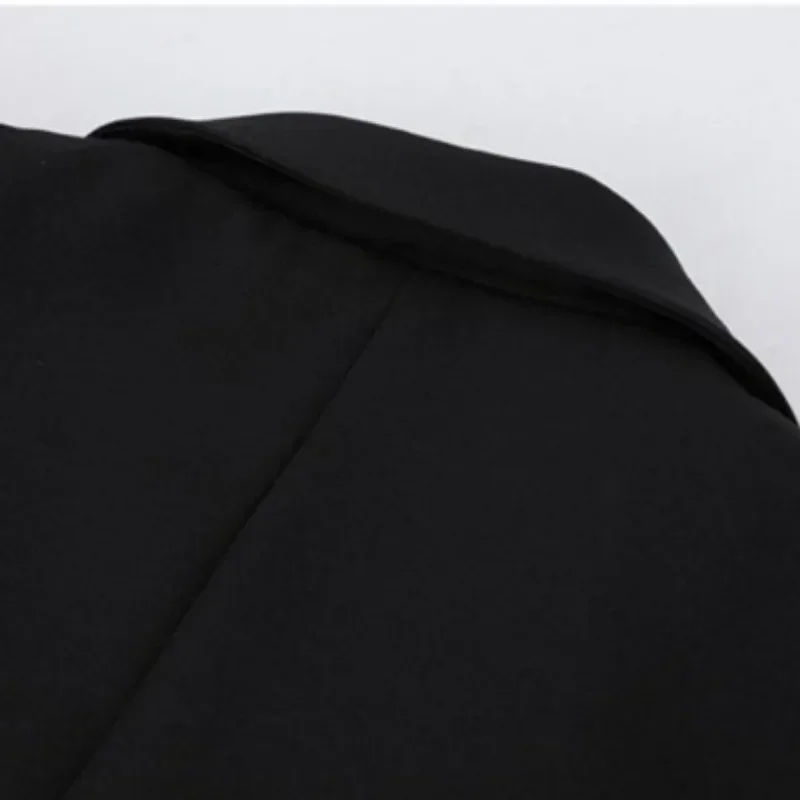 Spring Autumn New Korean Version Slim-fit British Style Design Sense of Small Suit Top Female Small Black Suit Coat Female 2023